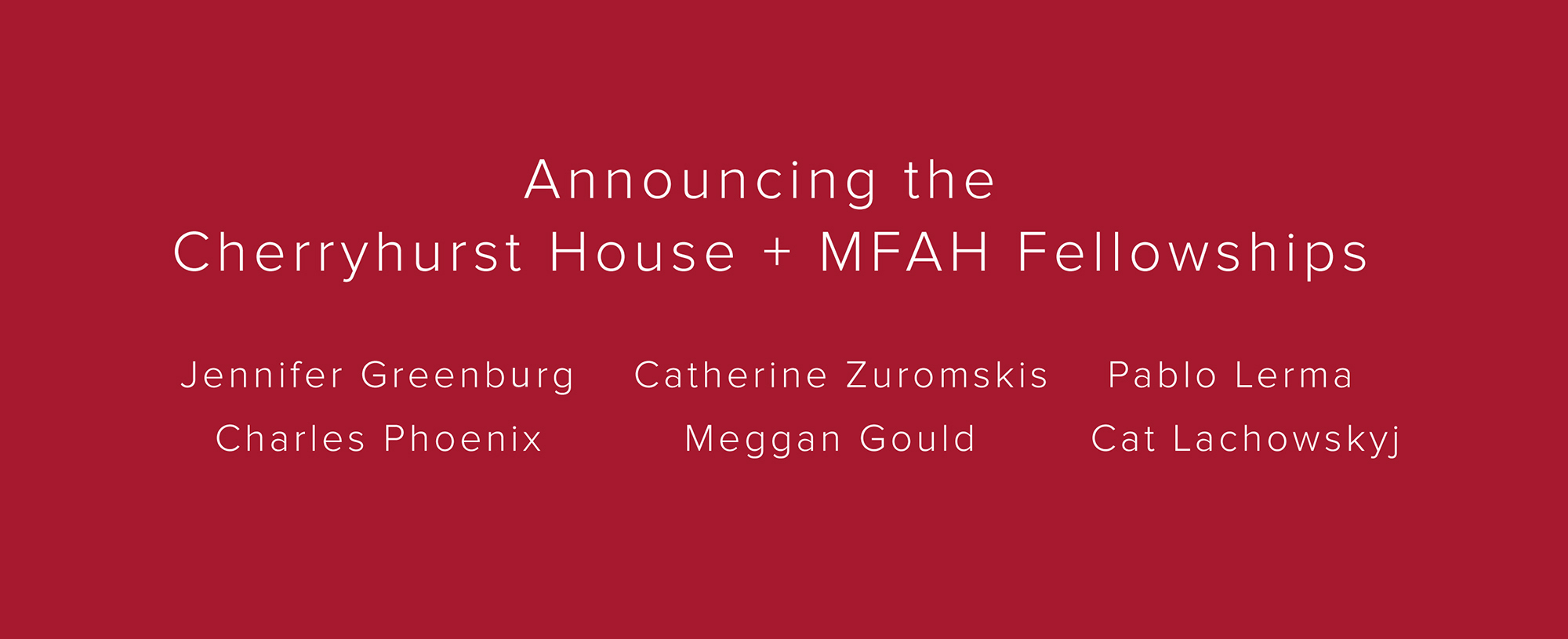 Cherryhurst House Fellowship at the MFAH